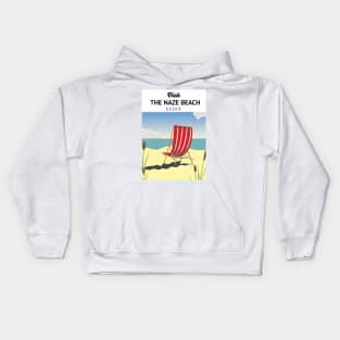 Naze Beach Essex travel poster Kids Hoodie